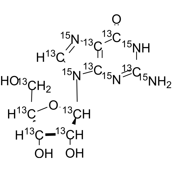 Guanosine-13C10,15N5 202406-81-3
